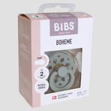 BIBS Pacifier Boheme – 1 Pack (Latex, Size 2, Sage)