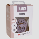 BIBS Pacifier Boheme – 1 Pack (Latex, Size 2, Dusky Lilac)