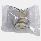 BIBS Studio Color Block Pacifier Round Latex - Size 1 - Ivory/Dusty Blue