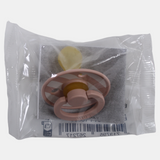 BIBS Studio Color Block Round Latex Pacifier - Size 1 – Blush/Ivory