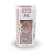BIBS Pacifier Studio Colour 2 Pack – Ladybug Latex Size 1 Blush Mix