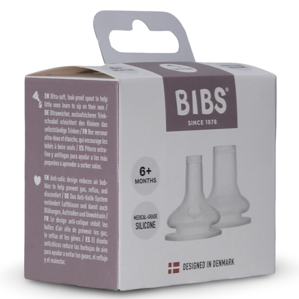 BIBS Baby Bottle Silicone Spout (Pack of 2) – 6+ Months