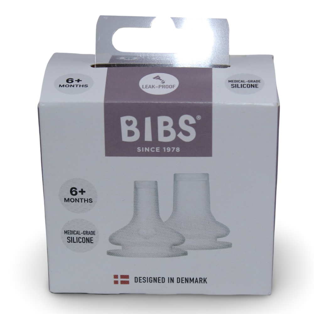 BIBS Baby Bottle Silicone Spout (Pack of 2) – 6+ Months