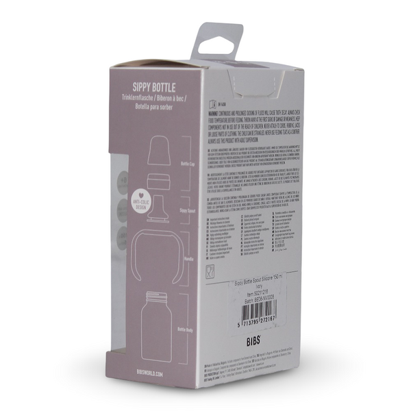 BIBS Silicone Spout Baby Sippy Bottle Pack of 1 – 150 ml Ivory