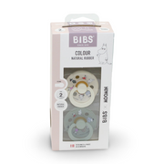 BIBS x Moomin Pacifier Colour 2 Pack – Friends Latex Size 2 Ivory Mix
