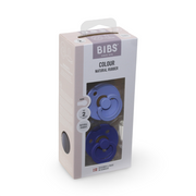 BIBS Pacifier Colour 2 Pack Latex Size 2 – Hush/Grape