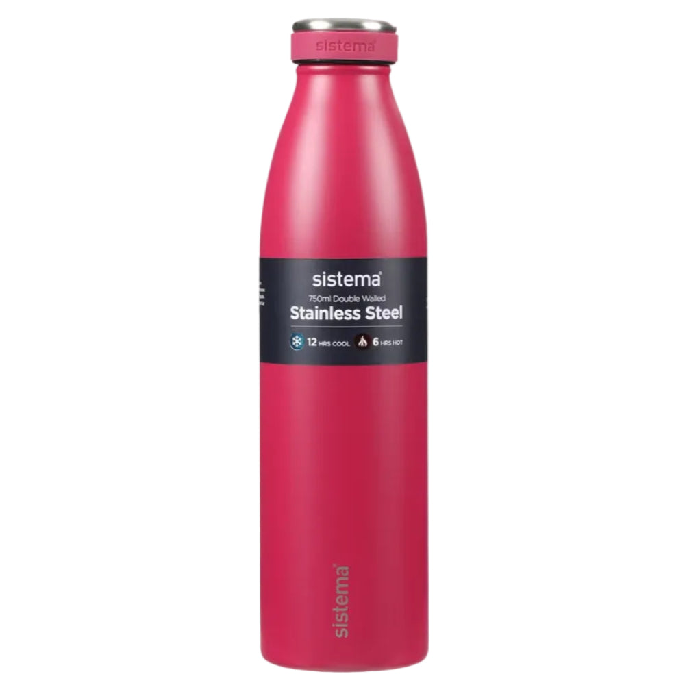 Sistema Stainless Steel Insulated Bottle 750ml – Fuchsia