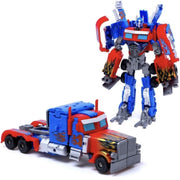 "Crazed Deformation" 2-in-1 Transforming Robot Action Figure – Red & Blue