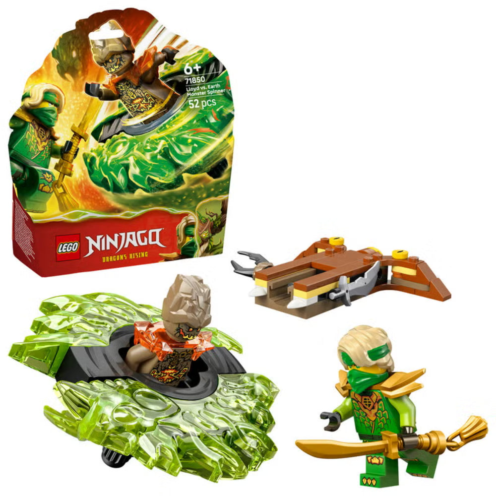 Lego Ninjago Lloyd vs. Earth Monster Spinner Battle Toy Set
