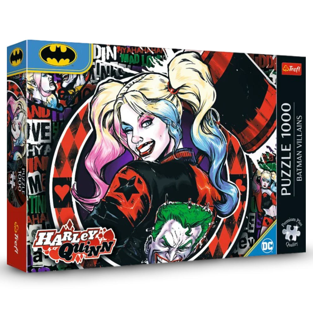 Trefl Puzzle Premium Plus Quality – Iconic Moments of Batman's Harley Quinn 1000 Pcs