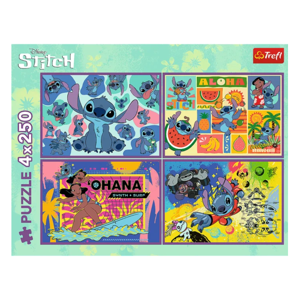 Trefl Puzzle Lilo & Stitch – 4x250 Pcs