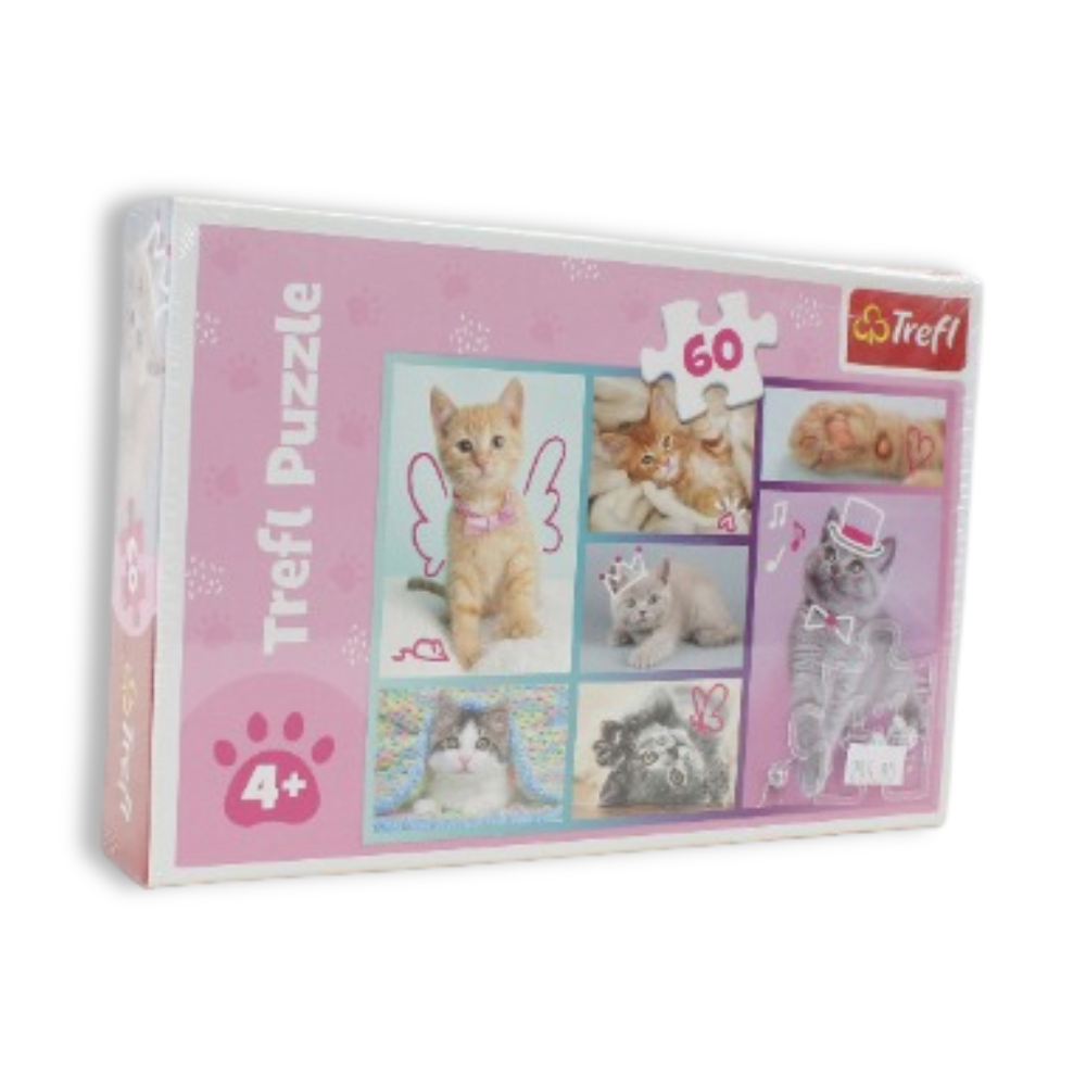 Trefl Cute Cats Puzzle – 60 Pcs