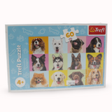 Trefl Cute Dogs Puzzle - 60 Pcs