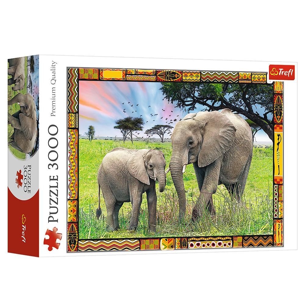 Mum And Baby Elephant Puzzle (3000 Piece)
