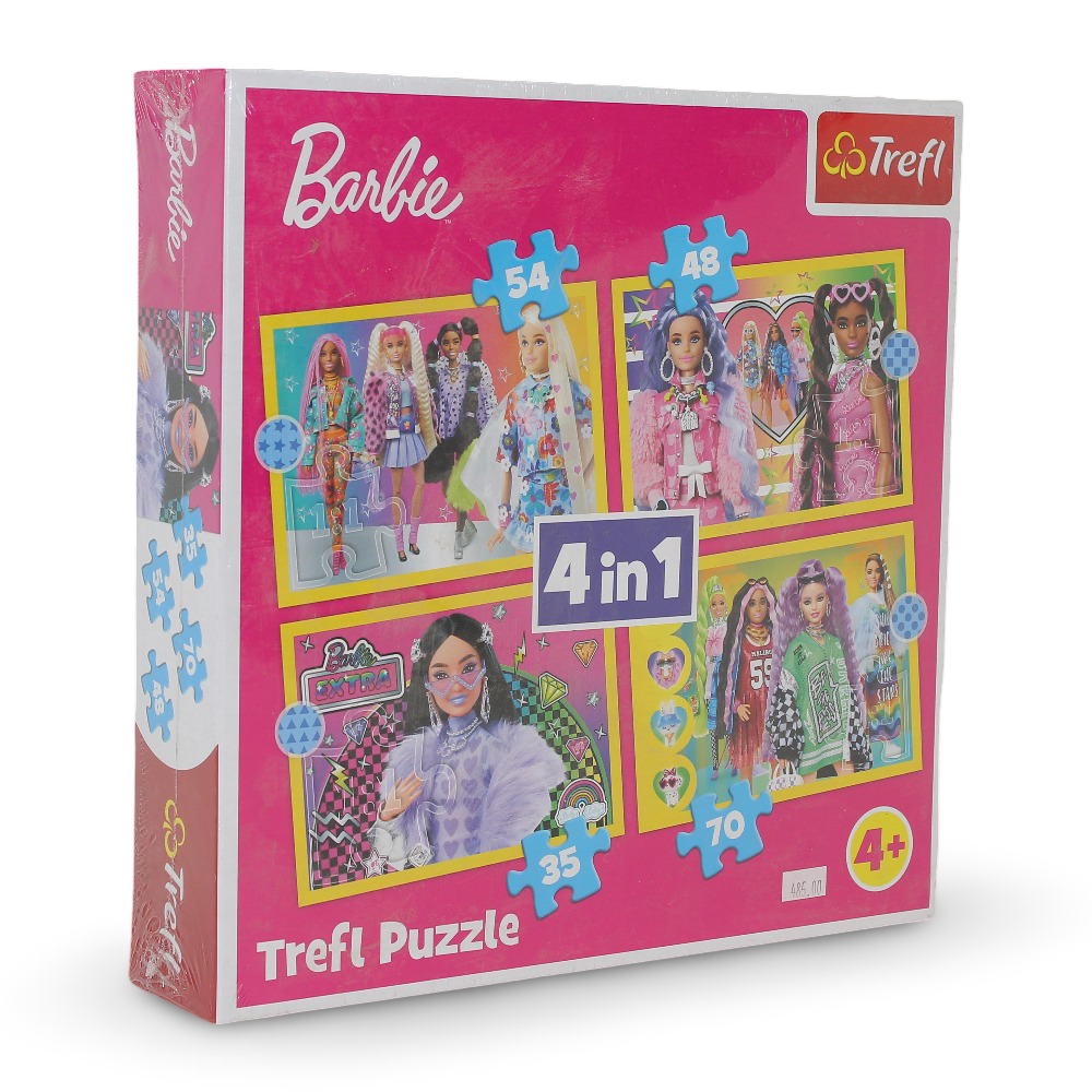 Trefl Barbie Jigsaw Puzzle – 4 in 1