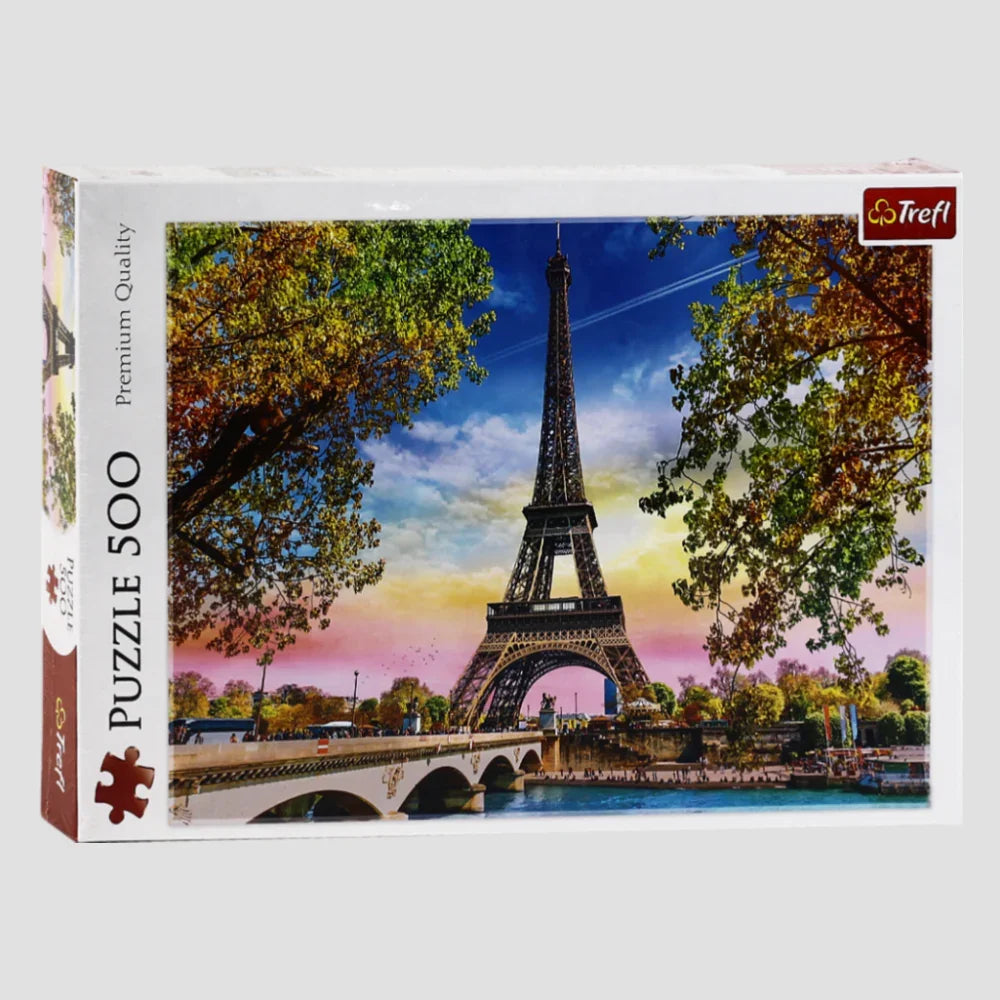 Trefl Romantic Paris, France Jigsaw Puzzle (500-Piece) – A Perfect Relaxing Challenge