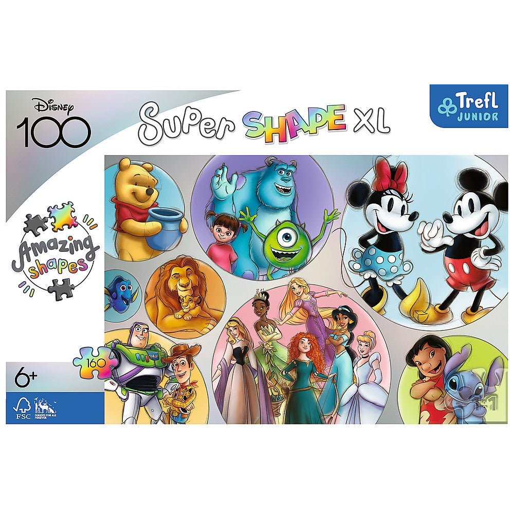 Trefl Primo Super Shape Xxl Puzzle 160 Disney 100 Disney World