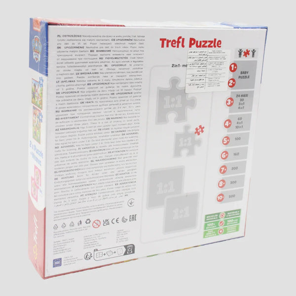 Trefl 2-in-1 Puzzle + Memo Game – Paw Patrol Team in Action