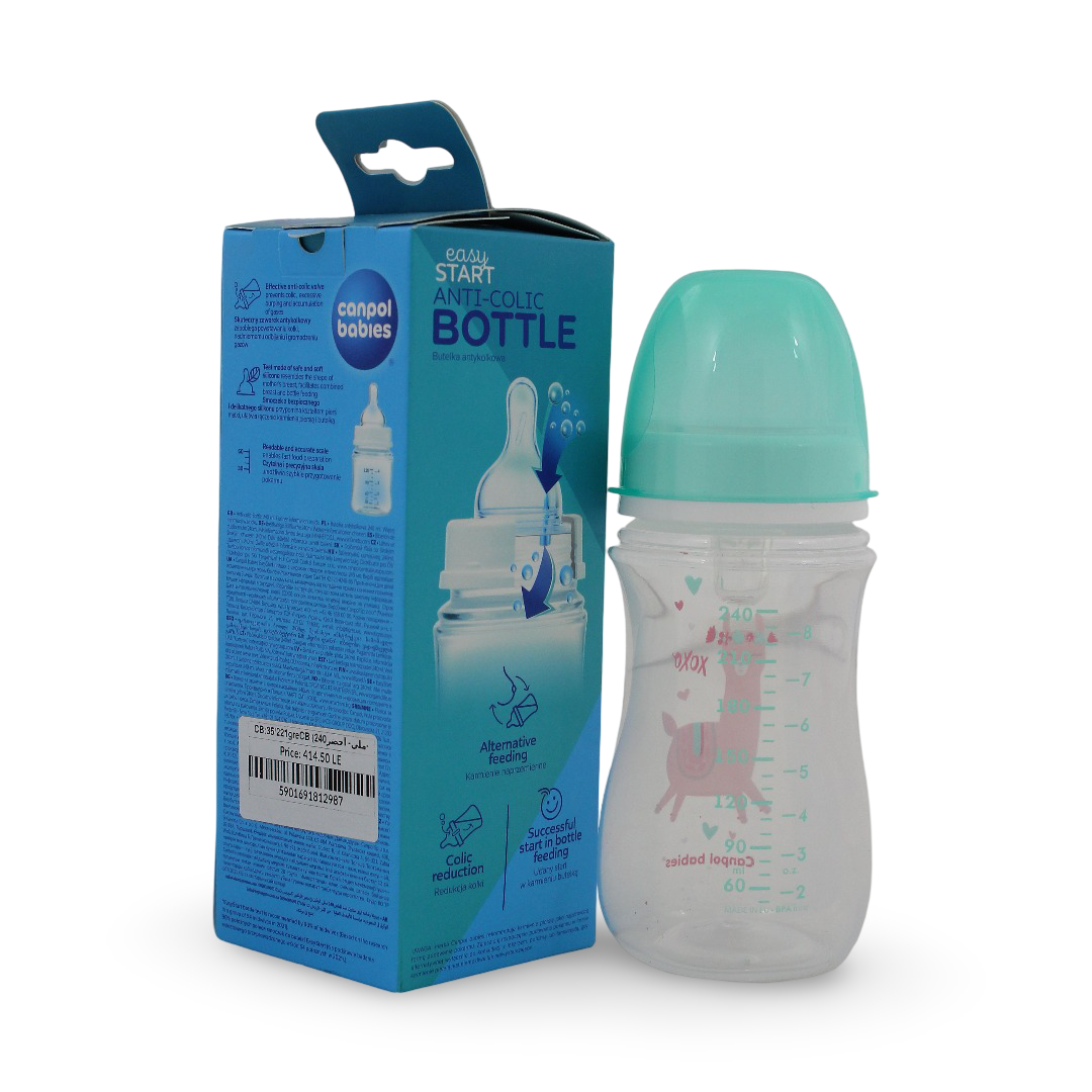 Canpol Babies EasyStart Anti-Colic Wide Neck Bottle  3m+ 240ml