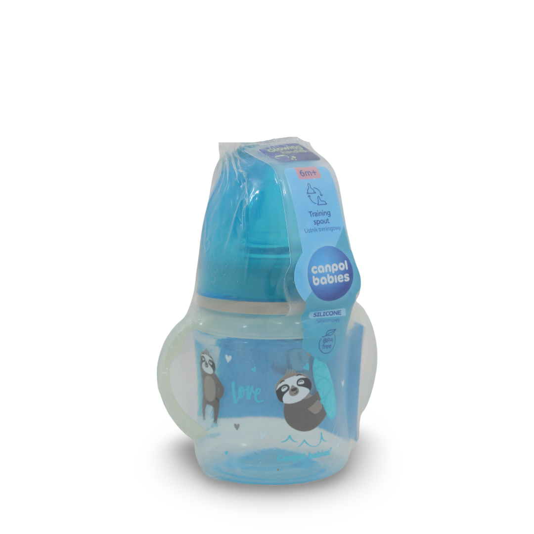 Canpol Babies Exotic Animals Training Cup 6m+ 120ml – Blue