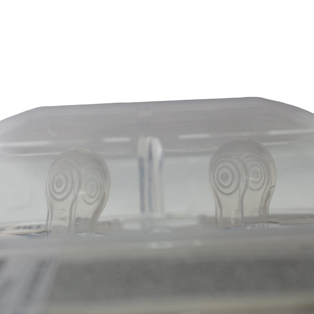 Canpol Babies Light Touch Symmetrical Neon Silicone Soothers - (6-18m)