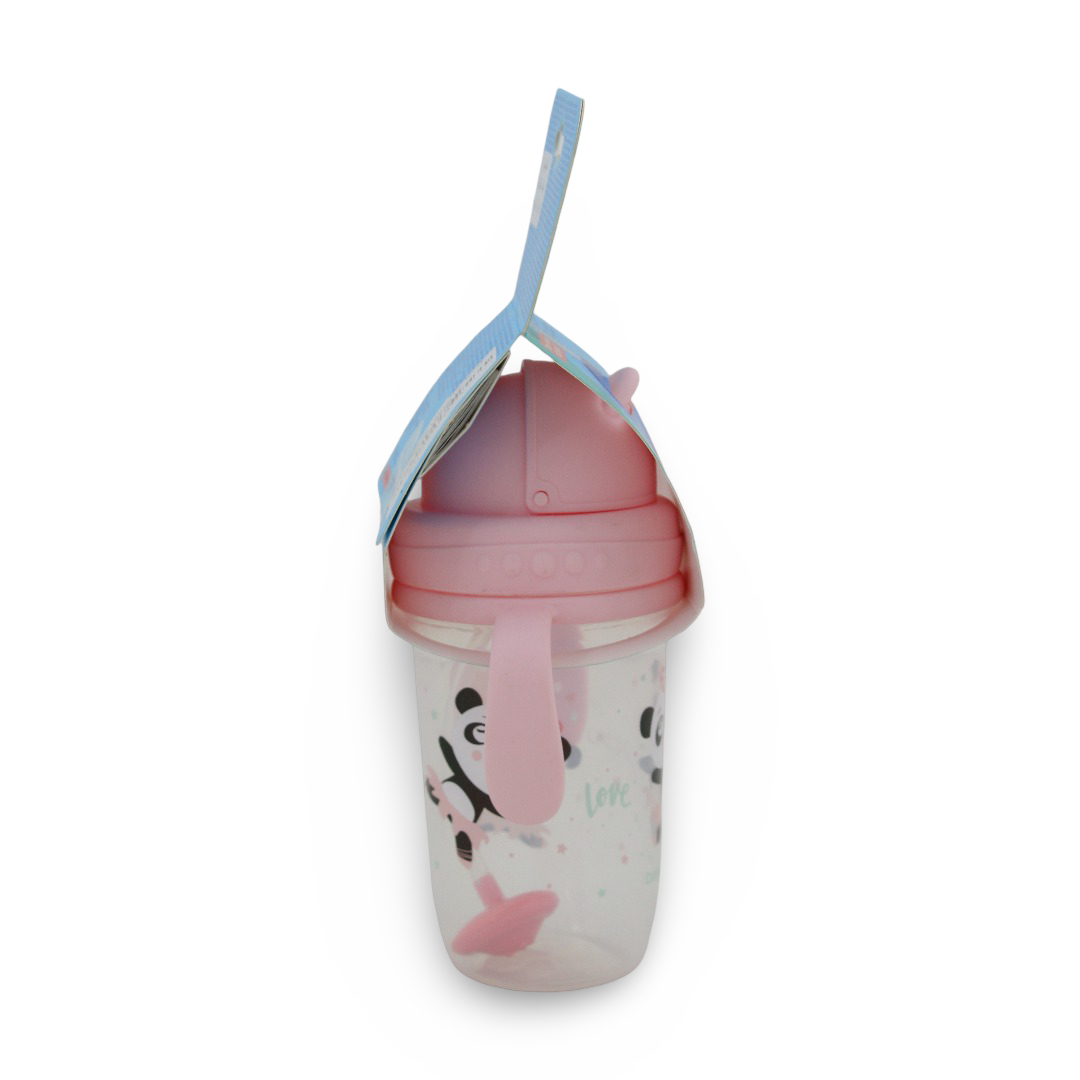 Canpol Babies Non-Spill Expert Sports Cup with Weighted Straw 270ml 6m+ – Pink