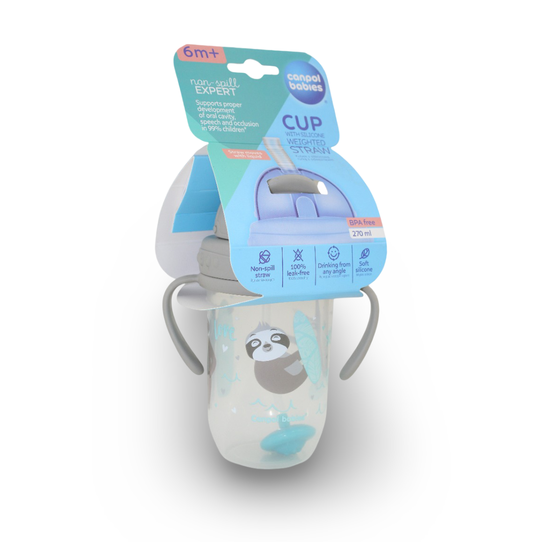 Canpol Babies Sports Cup 270ml – 6m+ (Grey)