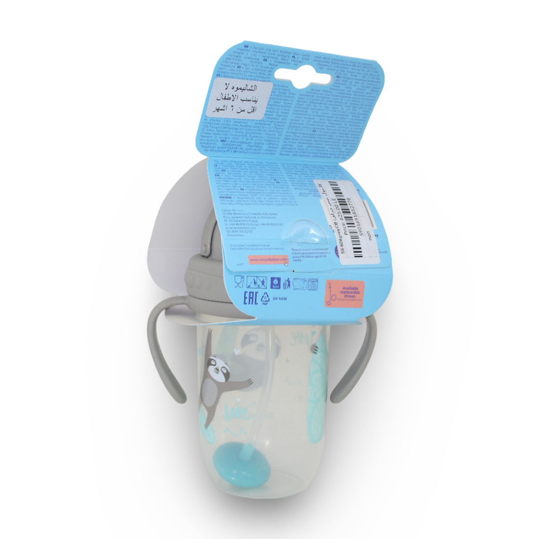 Canpol Babies Sports Cup 270ml – 6m+ (Grey)