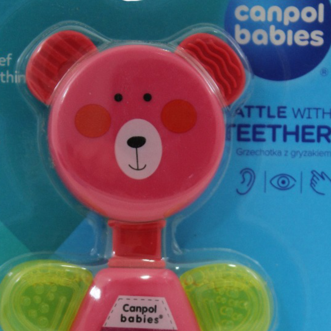 Canpol babies Rattle with Water Teether 3m+ – Bear Design