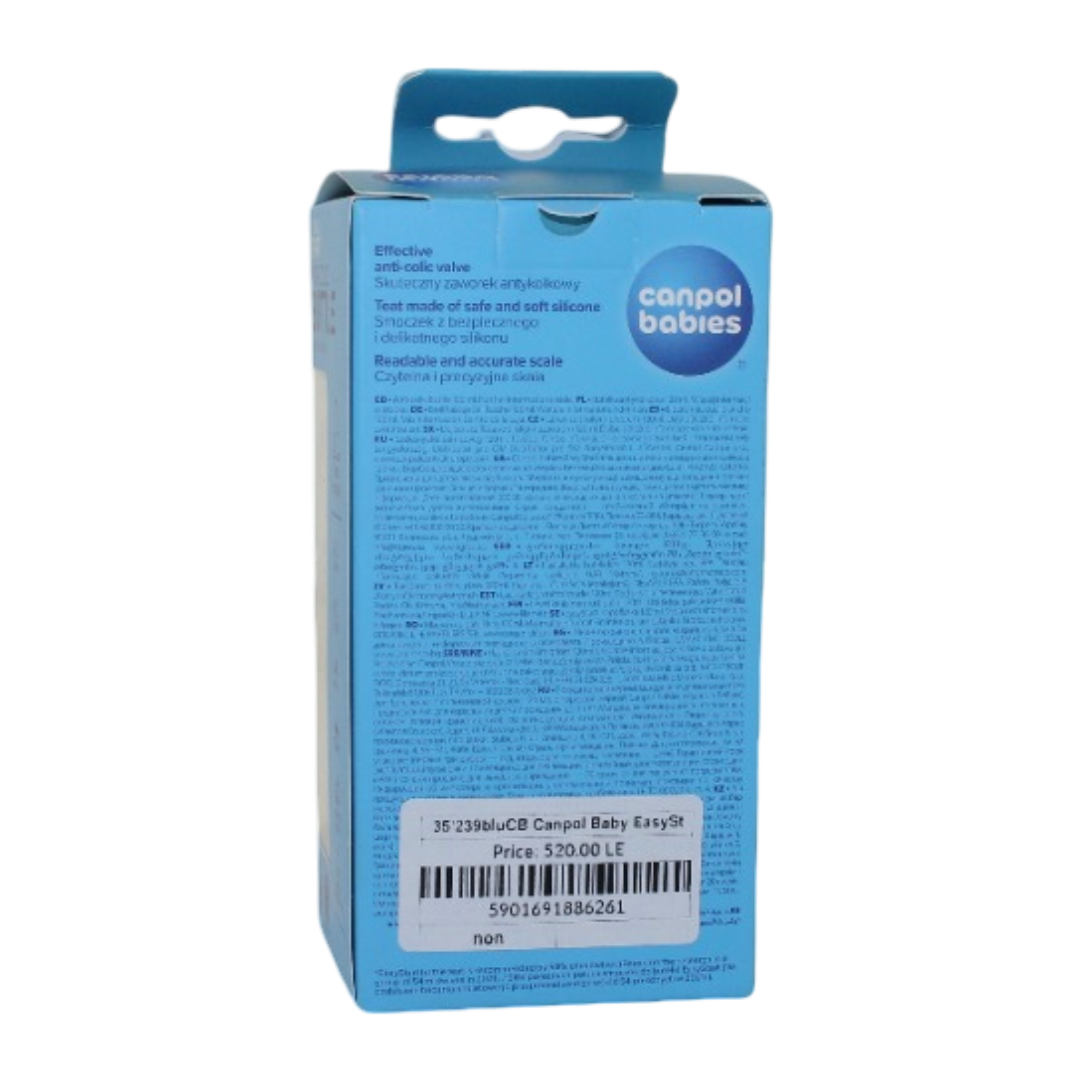 Canpol Babies EasyStart Wide-Neck Feeding Bottle 120ml – Blue