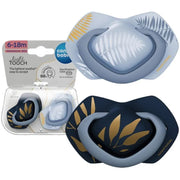 Canpol Babies Light Touch Symmetrical Silicone Pacifiers 6-18m – Blue