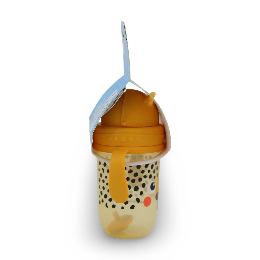 Canpol Babies Non-Spill Cup with Weighted Straw 270ml – Orange