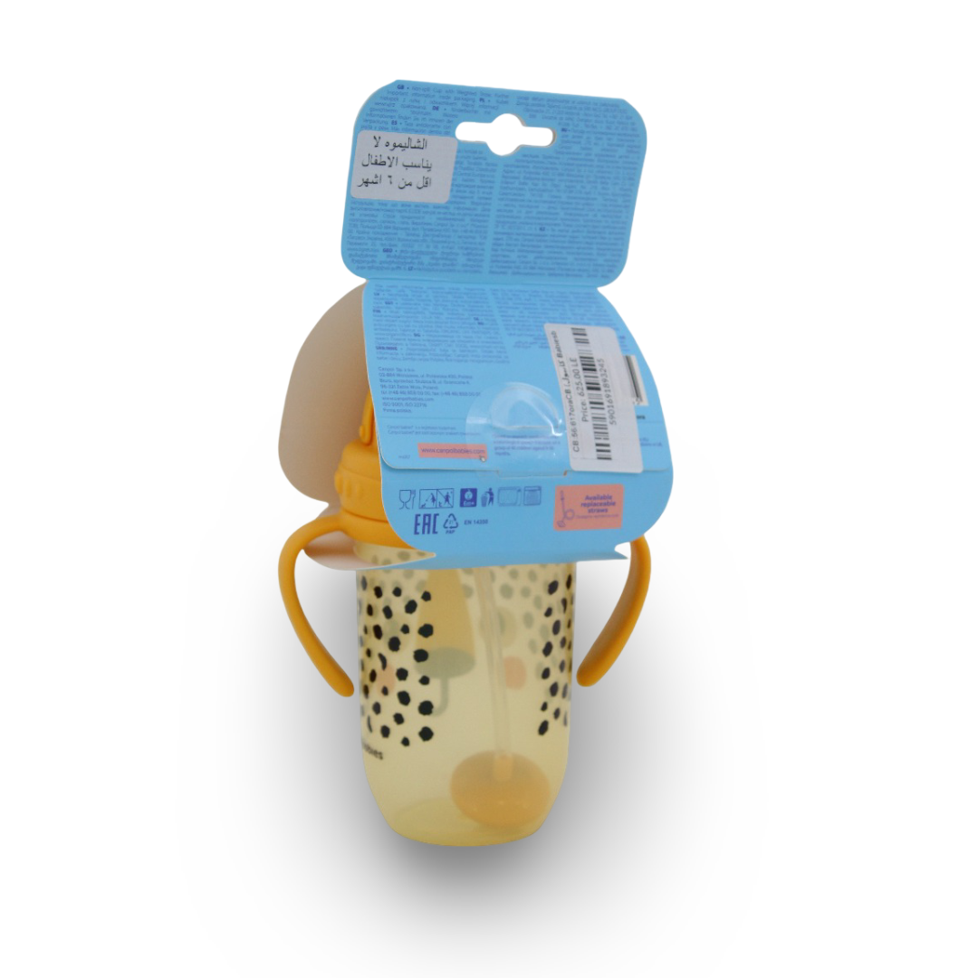 Canpol Babies Non-Spill Cup with Weighted Straw 270ml – Orange
