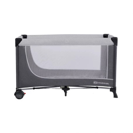 Kinderkraft Camping Bed – Leody with Accessories – Gray