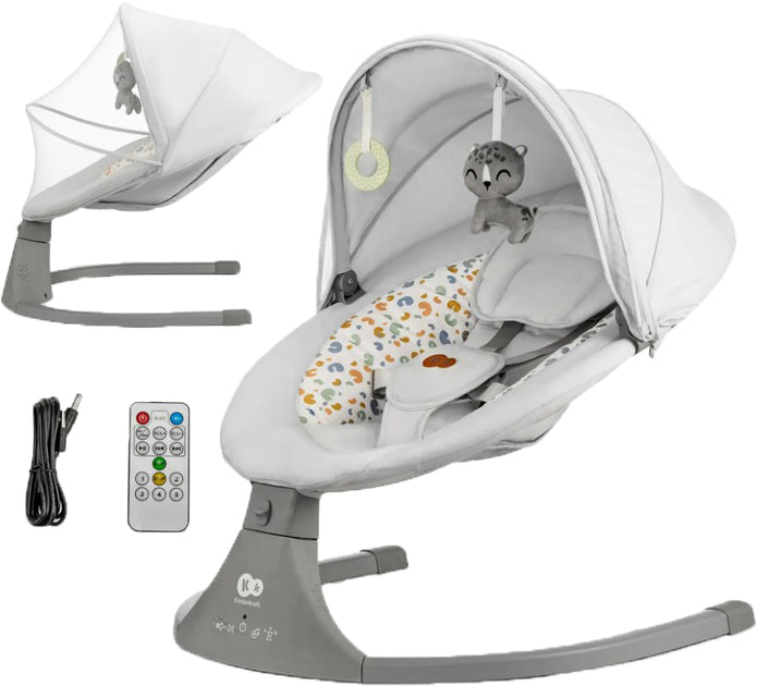 Kinderkraft Lumi 2 Baby Swing – Light Gray