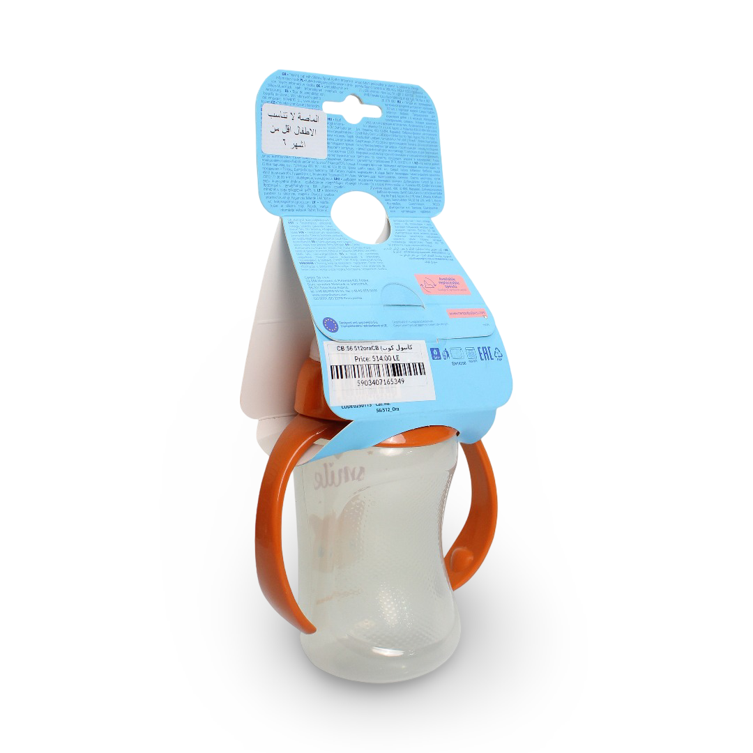 Canpol Babies Cute Animals Training Cup with +6m 320 ml – Orange