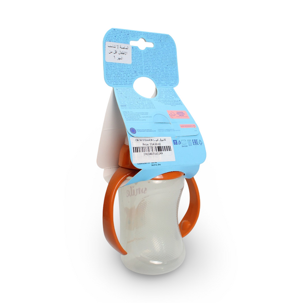 Canpol Babies Cute Animals Training Cup with +6m 320 ml – Orange