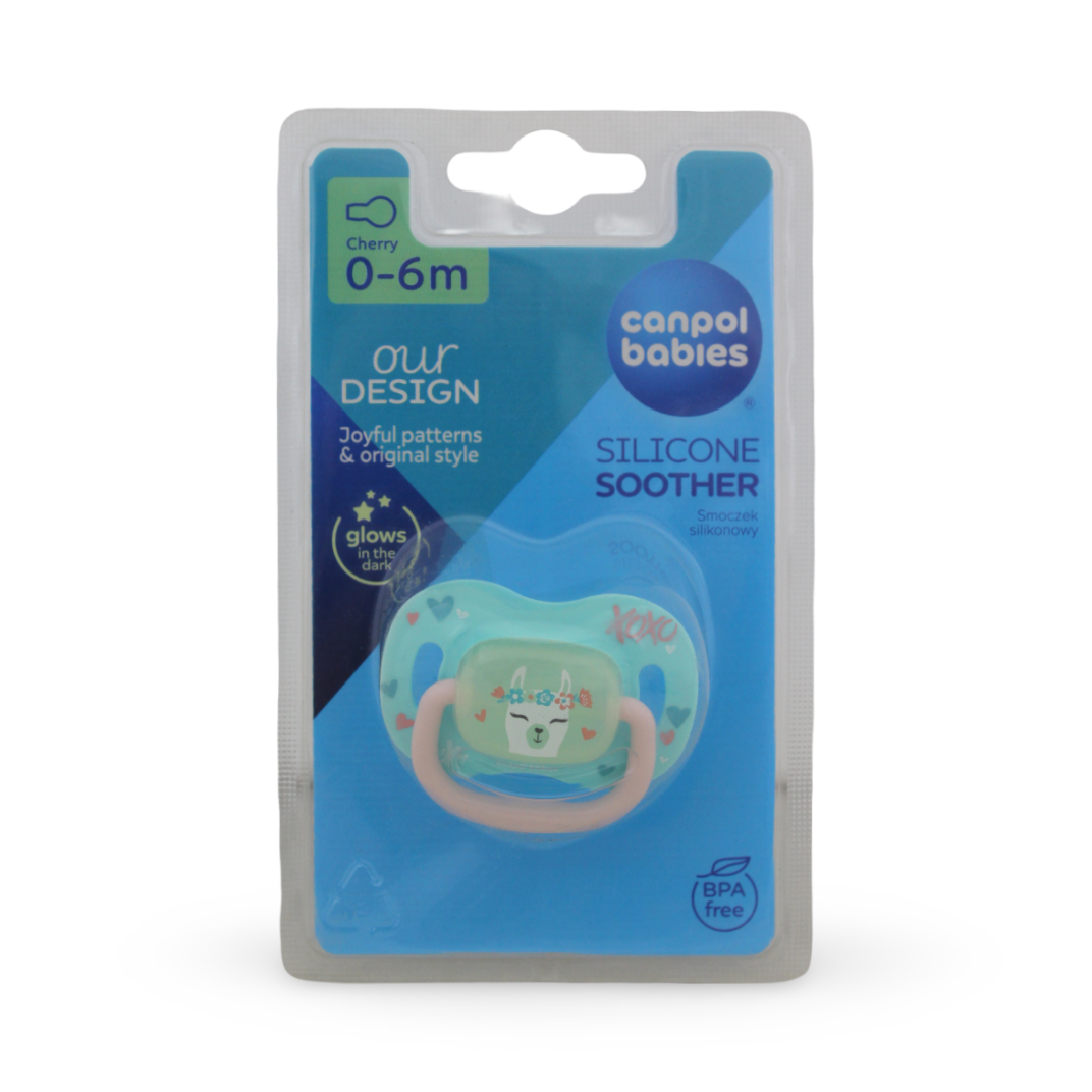 Canpol Babies Silicone Soother 0-6m – Exotic Lama Print