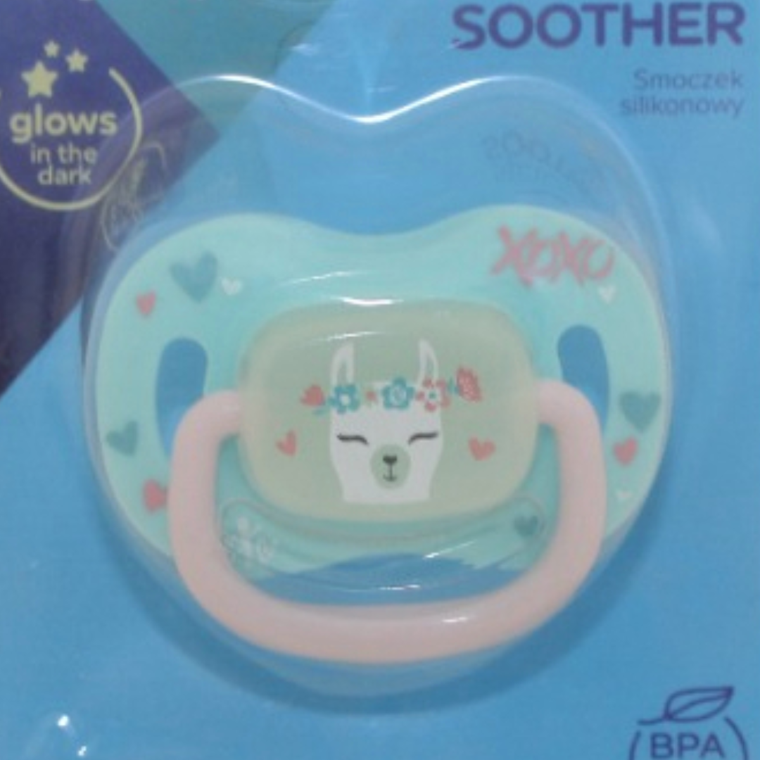 Canpol Babies Silicone Symmetrical Soother 6-18M – Aqua Llama