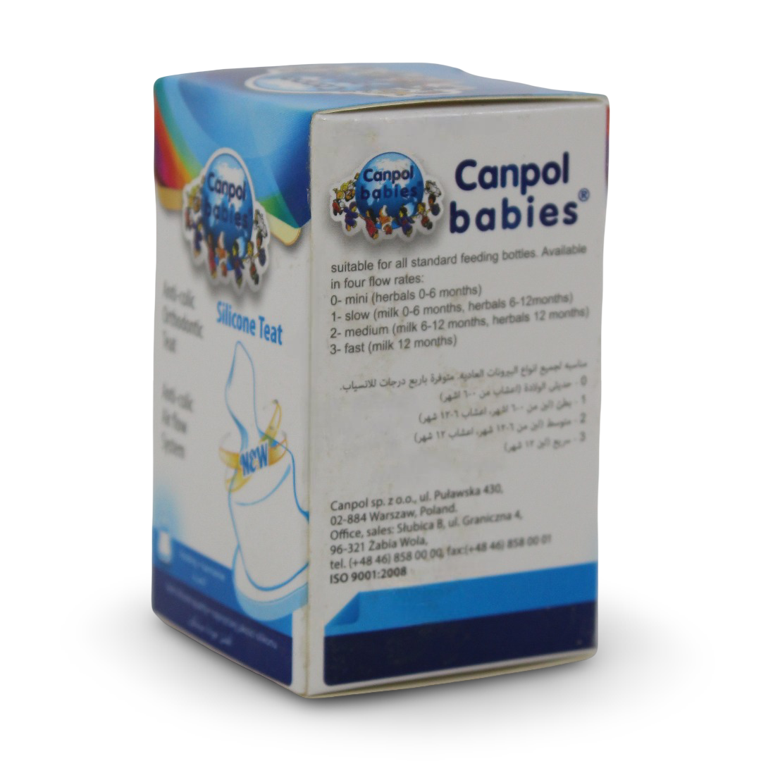 Canpol Babies Anti-colic Orthodontic Silicone Teat 3m+