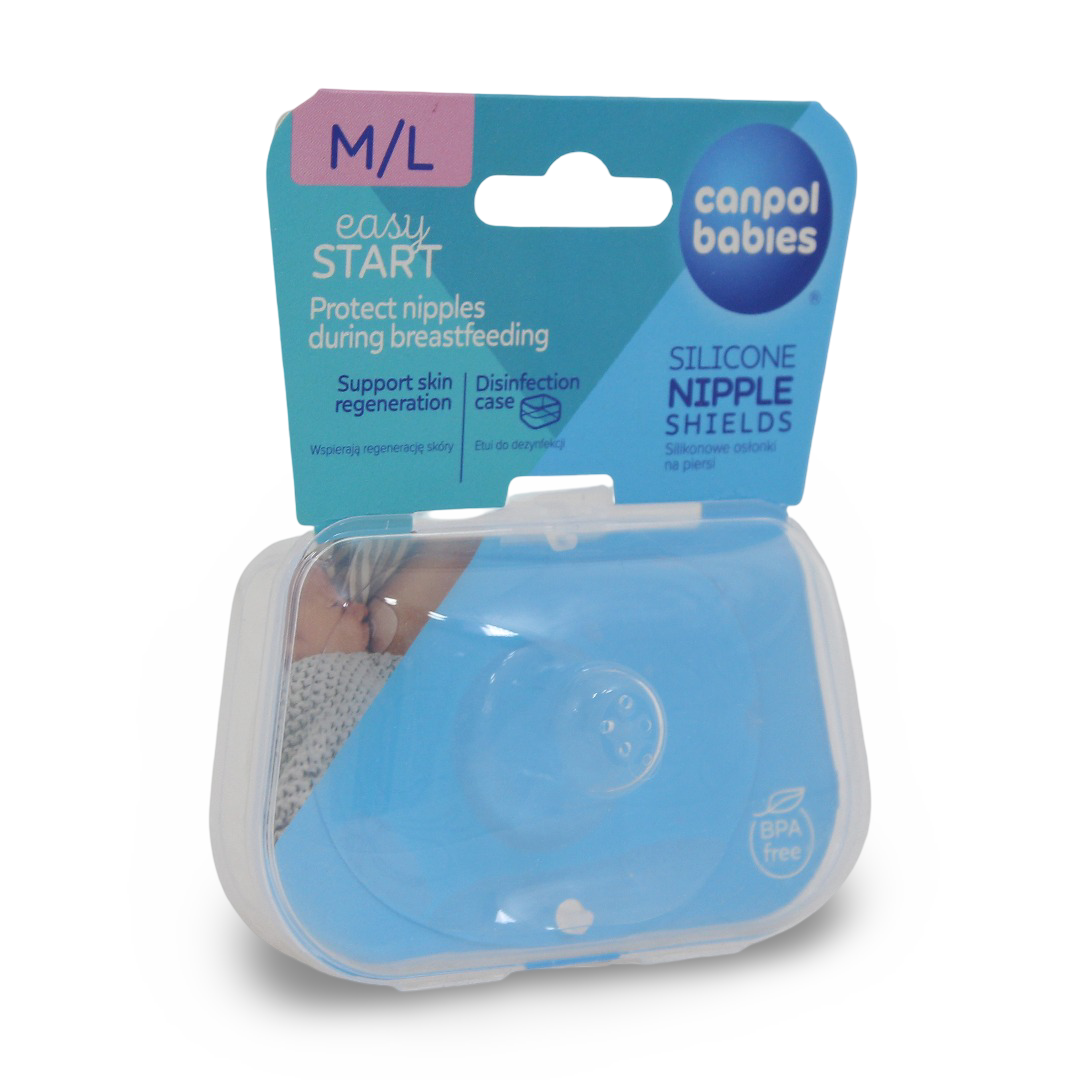 Canpol Babies Easy Start Nipple Shields Size M/L – 2Pcs