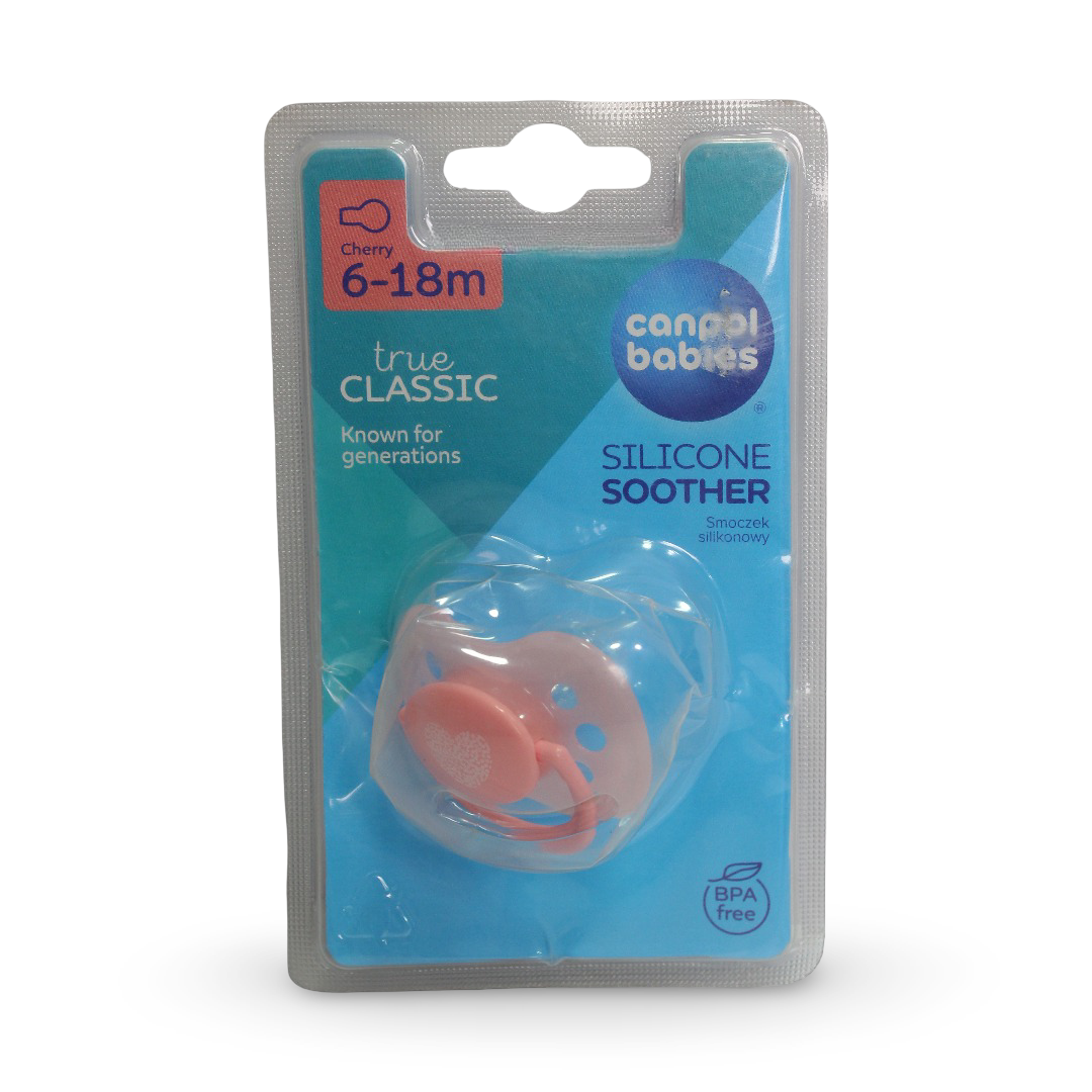 Canpol Babies True Classic Silicone Soother 6-18m – Salmon