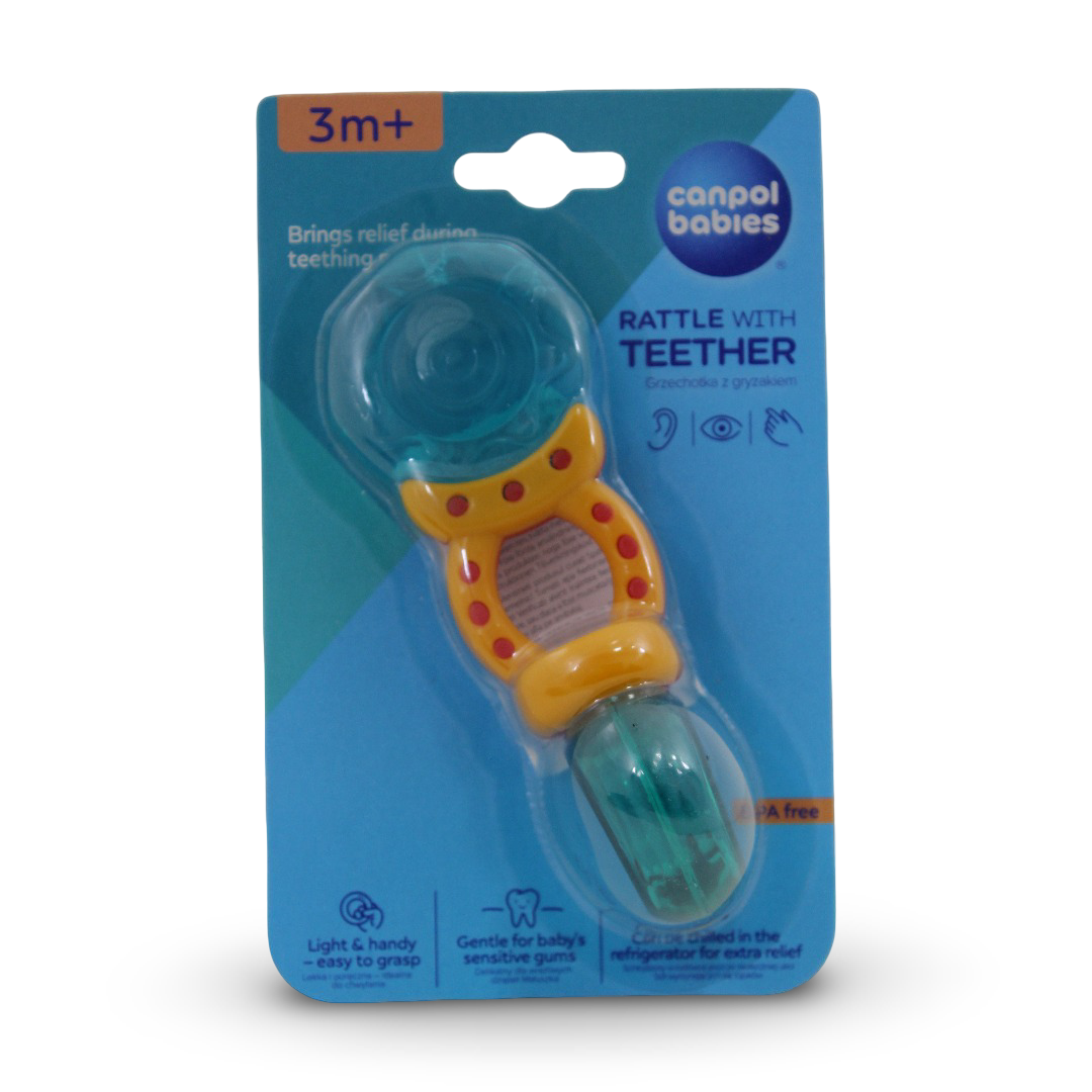 Canpol Babies Rattle with Soft Teether (3+ Months)
