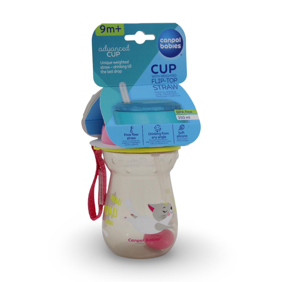 Canpol Babies Folding Straw Cup - 9+ Months - Baby Essentials