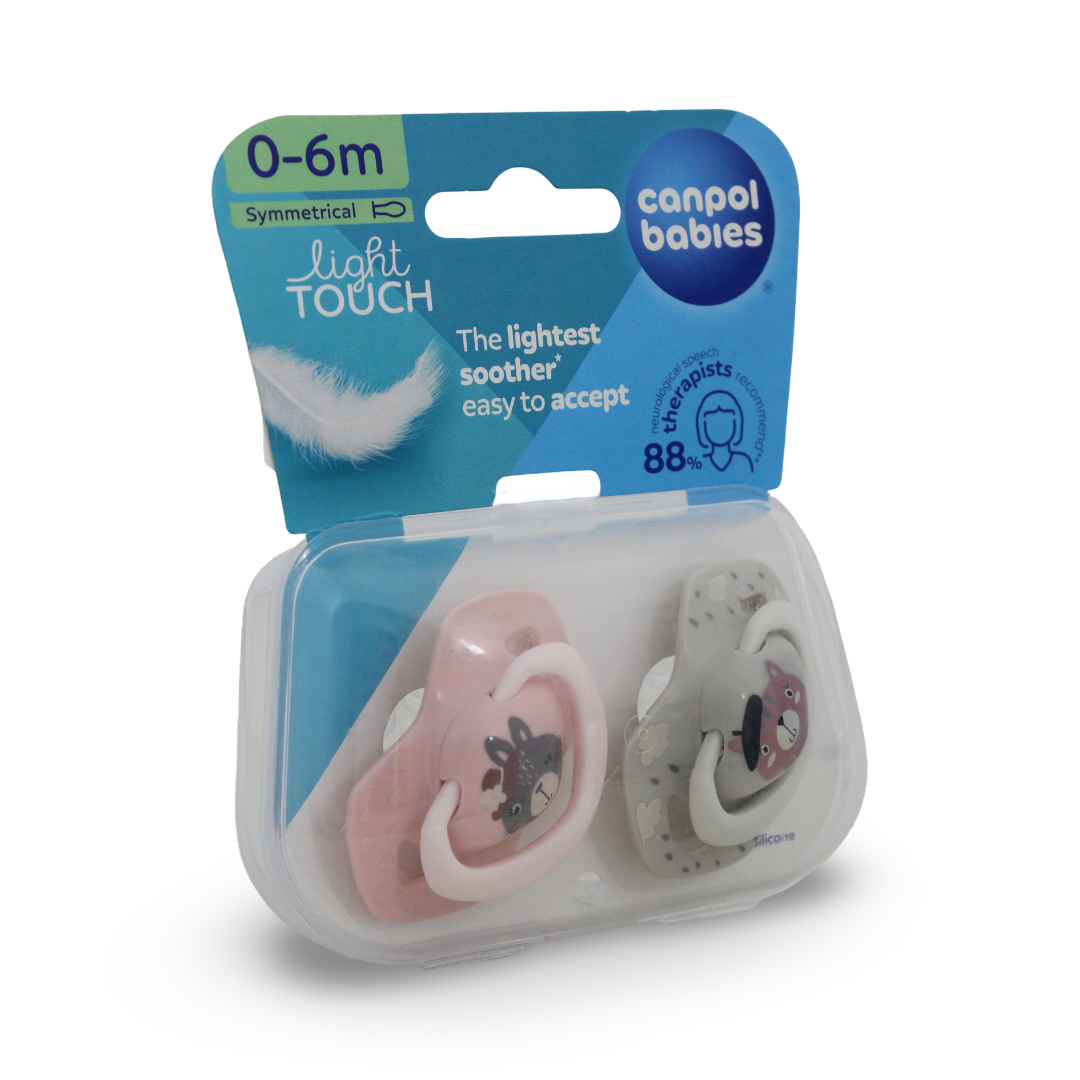 Canpol Babies Silicone Soother Light touch 18m+ – Bonjour Paris (2Pcs)