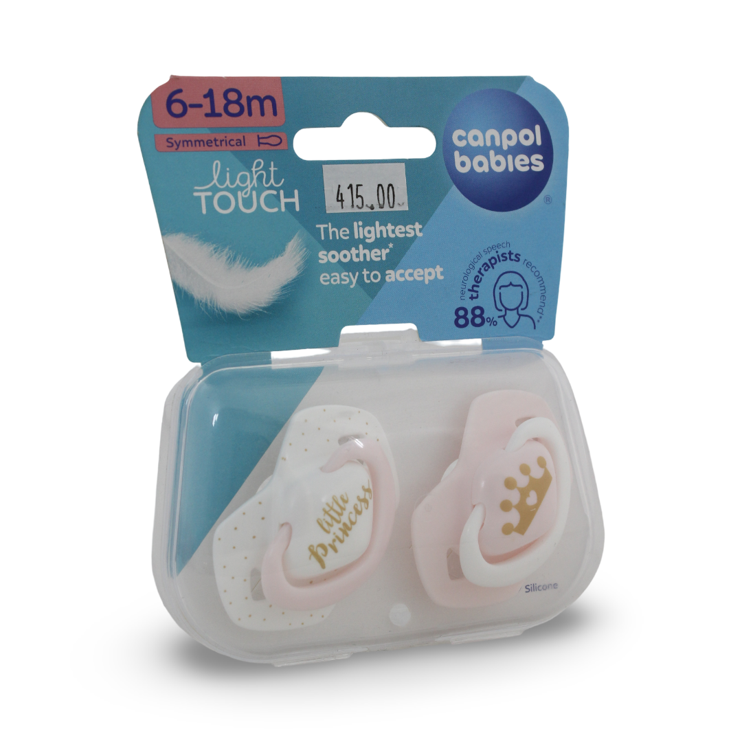 Canpol Babies Royal Baby Silicone Pacifier Pack – Pink - Baby Essentials