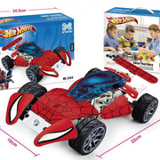 Build & Play Steel Racing Car – 246-Piece Construction Set