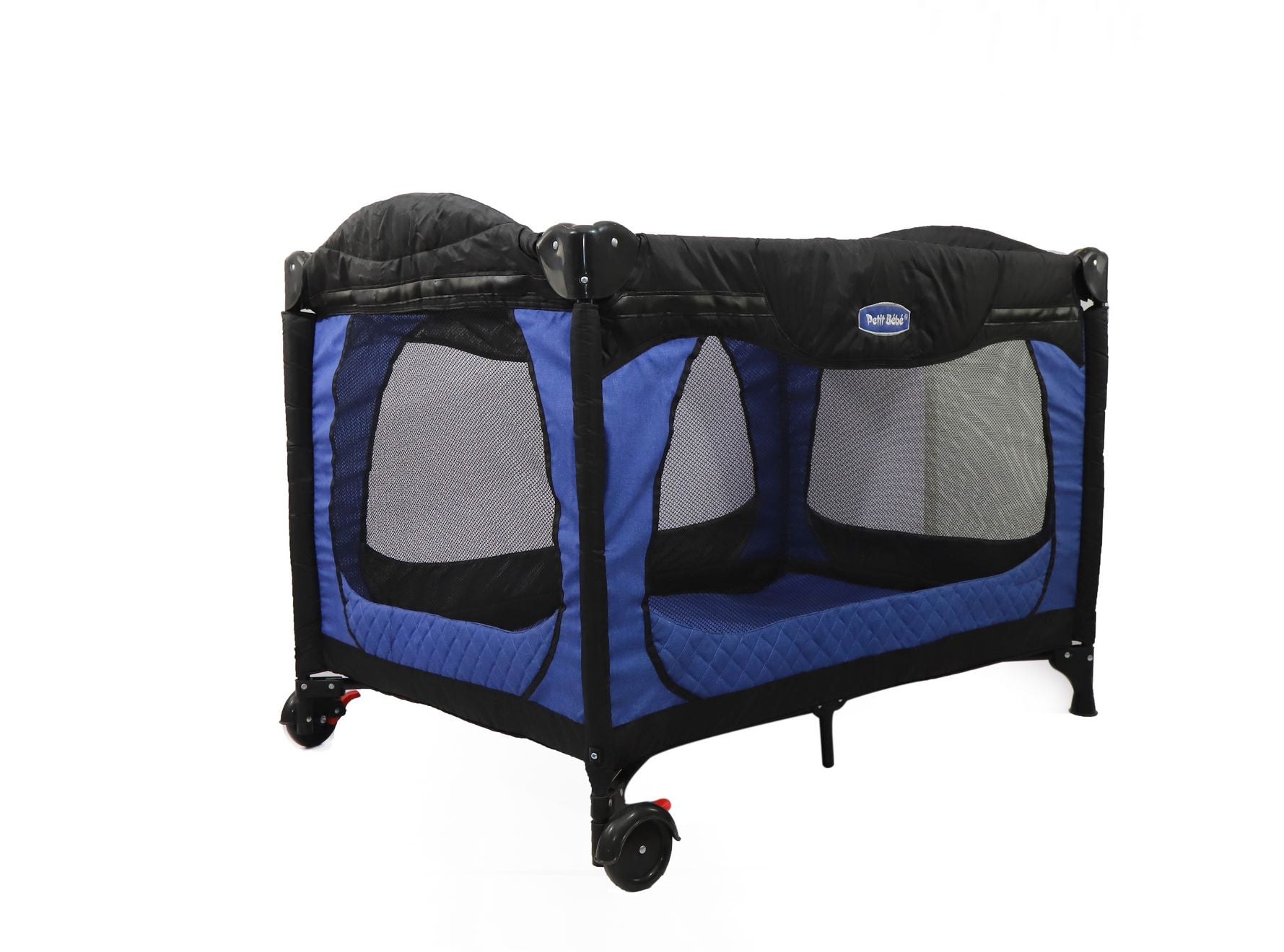 Baby Play Pen  Premium Waterproof Linen – Blue