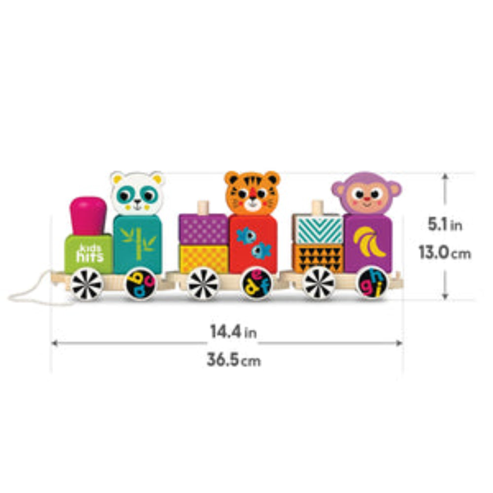 Kids Hits Wooden Train Happy Friends