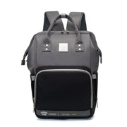LeQueen Diamond 7th Edition Soft Waterproof Diaper Bag - Black & Grey